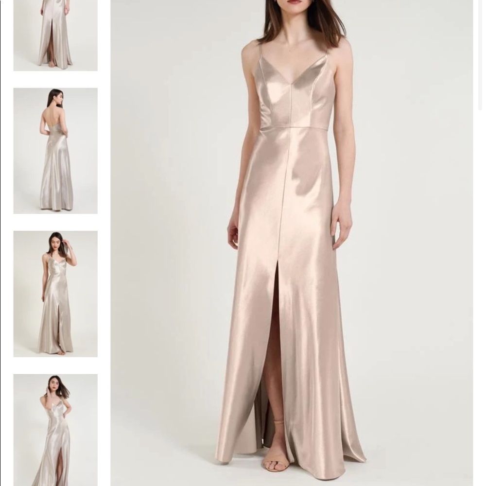 Jenny Yoo petal satin Dina dress. Size 2